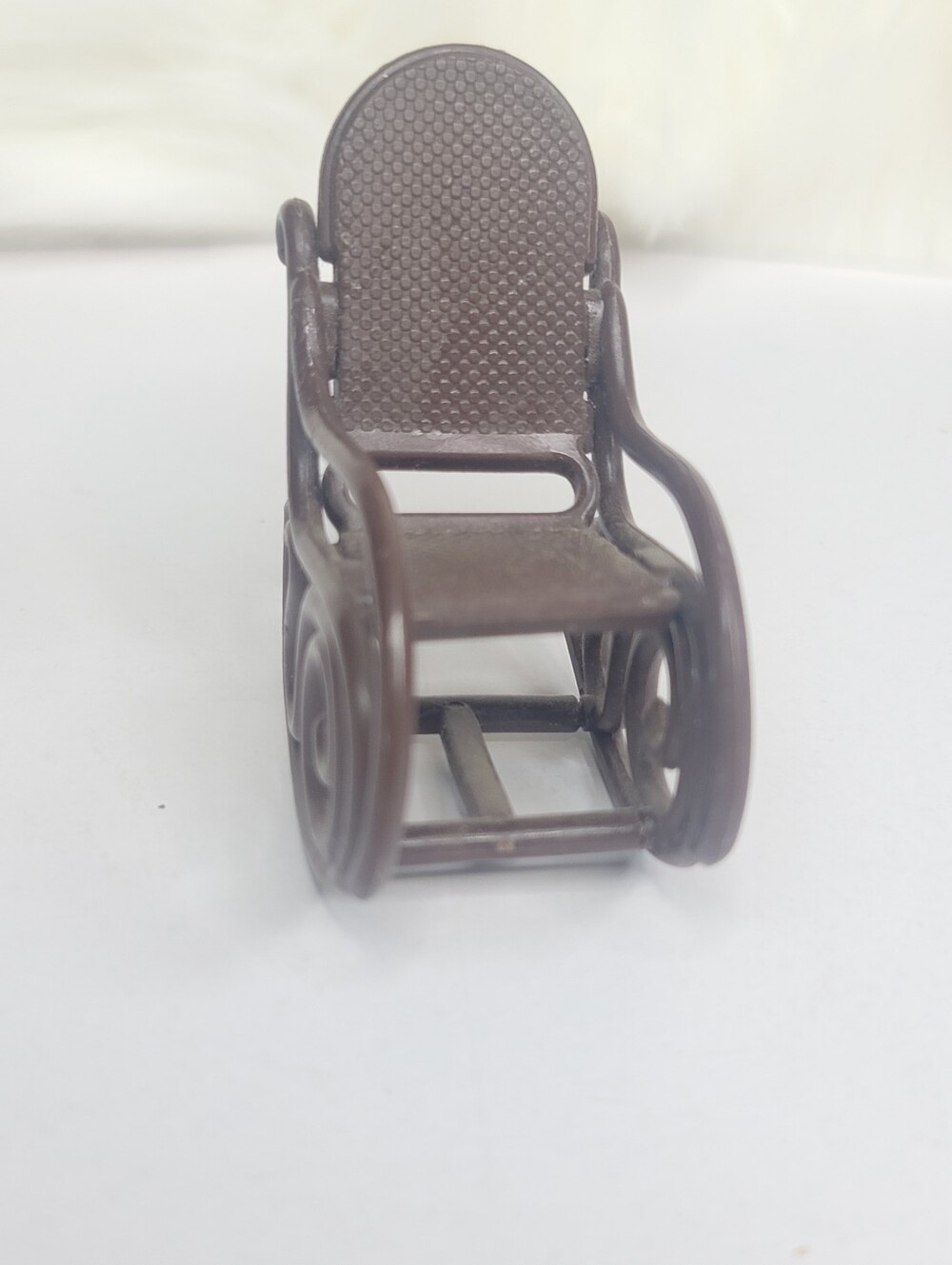 Vintage Fisher Price Dollhouse Rocking Chair Brown F-P Toys #262 Rocker 1978